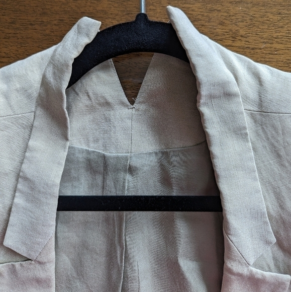 Theyskens Theory silk and cotton blazer sz S - Picture 10 of 11